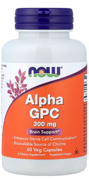 Alpha GPC 300mg-60 kaps.fiziološki prekursor acetil-holina, neurotransmitera koji je uključen u pamćenje i druge kognitivne funkcije;Može pomoći kod oporavka od moždanog udara,pomaže pamćenju,raspoloženju i još toga...Now Foods USA