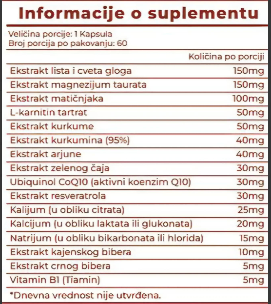 ARITMYS-Bio Formula;60 caps–. Podržava energiju, cirkulaciju i stabilan ritam srca,i kod blagih Aritmija,Tahikardija."REKLAMNA AKCIJA" u cijeni  za ovaj jedinstveni suprement!