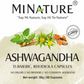 ASHWAGANDHA • TURMERIC • RHODIOLA 60 caps."Mi Nature"-Indija;Prirodna snaga za smirenje, energiju i mentalnu jasnoću.