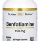 Benfotiamin s L-leucinom, 150 mg, 90 vegetarijanskih kapsula;California Gold Nutrition USA;pruža dvostruki efekat: podršku metabolizmu glukoze i ćelijskoj energiji, za bolji mišićni oporavak i snagu.