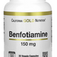 Benfotiamin s L-leucinom, 150 mg, 30 vegetarijanskih kapsula;California Gold Nutrition USA;pruža dvostruki efekat: podršku metabolizmu glukoze i ćelijskoj energiji, za bolji mišićni oporavak i snagu.