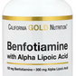 Benfotiamin 150 + alfa-lipoična kiselina 300 sa L-Laucine,90 caps;Carifornia Gold USA; metabolizam šećera,podrška energiji i nervnom sistemu