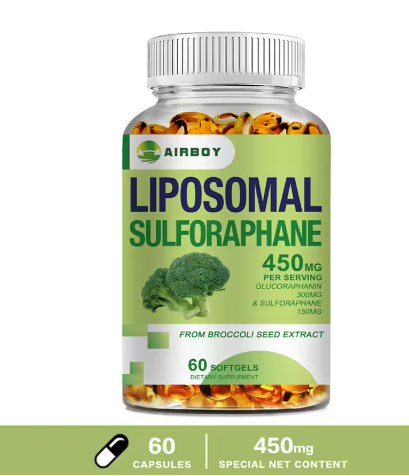 Liposomal Sulforaphane 60 kaps.u kombinaciji Brokoli+seme Gorušice(Mustard)-Velika bio-raspoloživost i efikasnost Sulforaphana;AIRBOT-Engleska;Podrška detoxifikaciji jetre,regeneraciji ćelija i zaštiti DNK,imunitetu...,Reklamna Akciska cijena..