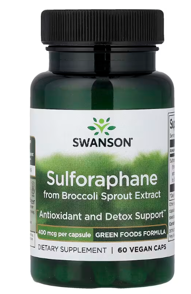Sulforaphan iz ekstrakta klica Brokule, 400 mcg, 60 veganskih kap.Podržava odbranu tijela od oksidativnog stresa i oštećenja ćelija-detoxikacija,za zglobove,gihta i t.d.;SWANON-USA
