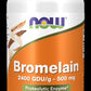 Bromelain, 500 mg, 60 biljnih kapsula;NOW Foods, USA