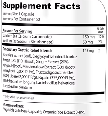 Reflux Essential 60 caps.Biljna formula za umirivanje sluznice, smanjenju kiseline i ,jednjaka,creva i digestivnog trakta