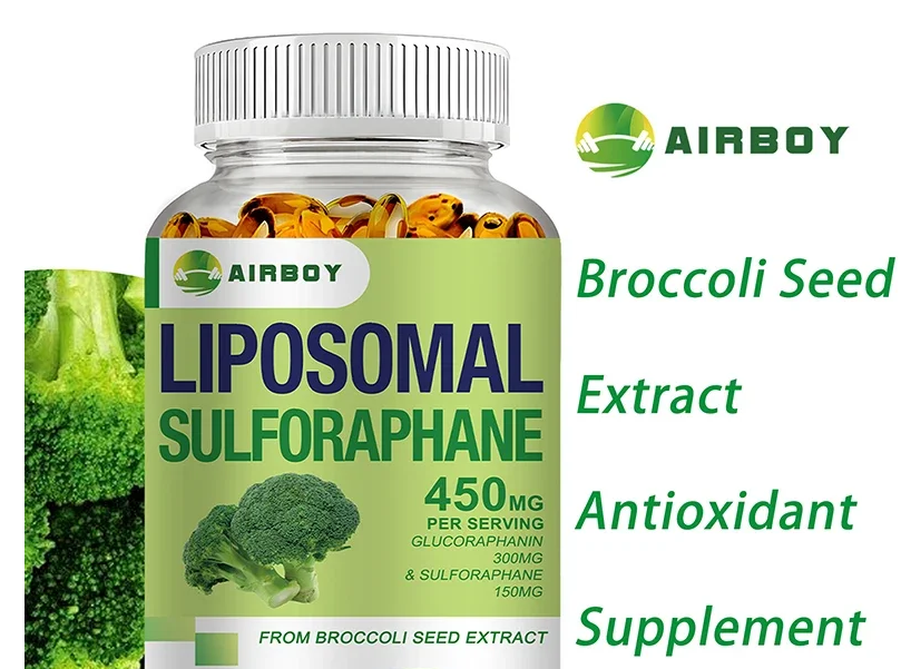 Liposomal Sulforaphane 60 kaps.u kombinaciji Brokoli+seme Gorušice(Mustard)-Velika bio-raspoloživost i efikasnost Sulforaphana;AIRBOT-Engleska;Podrška detoxifikaciji jetre,regeneraciji ćelija i zaštiti DNK,imunitetu...,Reklamna Akciska cijena..
