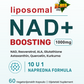 Liposomal NAD+ Boosting 60 caps;10 u 1,Napredna Formula(Energija. Zaštita. Dugoročna vitalnost.)u kombinaciji NAD+, Resveratrola,Quercentina,Glutationa i snažnih biljnih extrata za zdrav proces starenja.,Naš BREND prvi put na tržištusa Reklamnom cenom