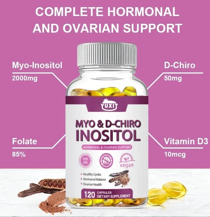Mio&D-Chiro-Inozitol;u 2 kapsule sadrži Myo-Inositola2000mg + D-Chiro inozito 30mg;120 kapsula s Folatom 340mgDFE +-Ograničene količine!
