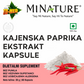 Kajenska paprika Extract-"Cayenne Peper"60 kaps/1000mg u 2 kaps.",Za bolju cirkulaciju,energiju i toplinu.manji LDL Holesterol  i još toga....