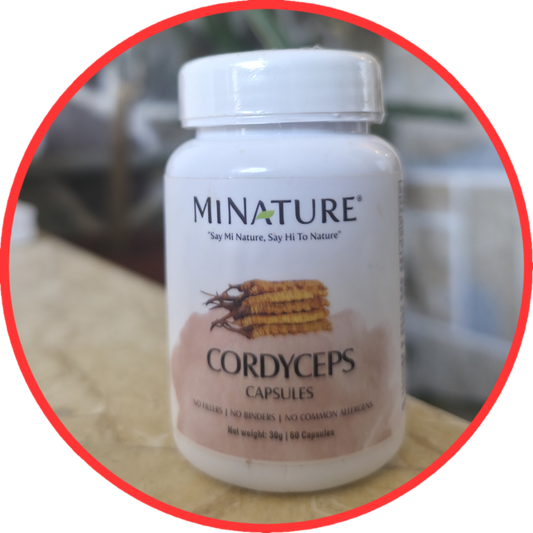 Cordyceps (Kordiceps) Extract 10.1 -60 kapsula;Mi Nature-Indija;za energiju,imunitet,podrška boljoj cirkulaciji,vitalnošču i izdržljivosti
