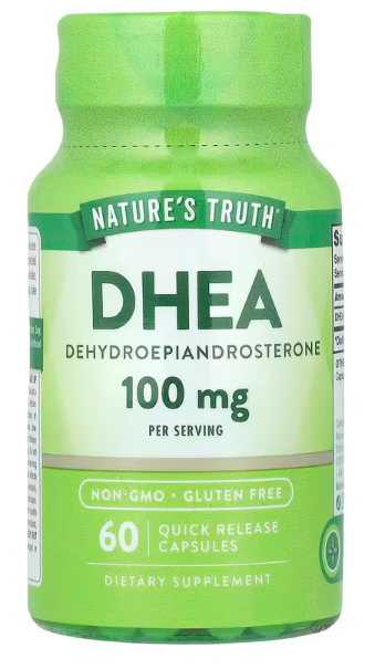 DHEA 50mg-po kapsuli ,dnevna doza 100mg,60 kaps.Natures truth USA; Za hormonsku ravnotežu,črdto doktori je pripisuju kod terapija za veštačku oplodnju,....