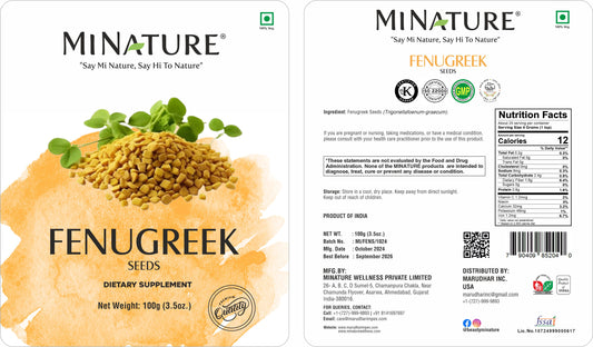 PISKAVICA-Grčko seme,FenuGreek seed 100g Organic ,MI NATURE Original Indija