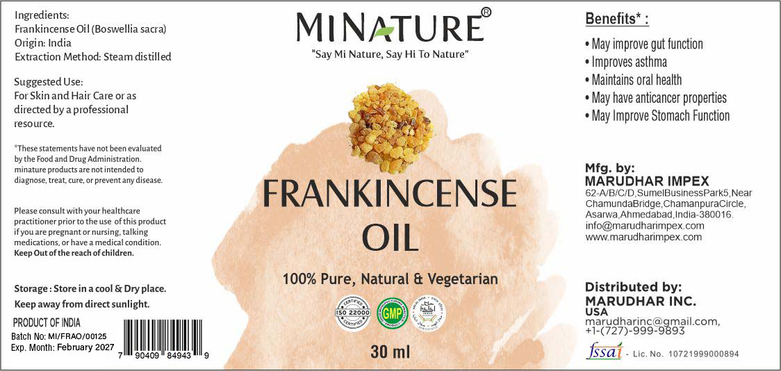 TAMJAN  ulje 30ml,Boswellia ili Frankinense oil ,Original Indija; Za osobe oster-artritisom,bolne zglobobe,upalom mišića i još toga....