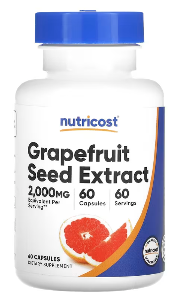 Ekstrakt sjemenki grejpfruta(Grapefruit Seed Extract),2.000 mg, 60 kaps.Podrška zdravlju srca,vaskularnog sistema,Imunitetu i digestivnom traktu;NUTRICOST-USA