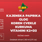 Kajanska paprika+ dodaci-Glog,Cvekla,Kurkuma i Vit.K2-D3(u kapima) 60ml i bolju cirkulaciju