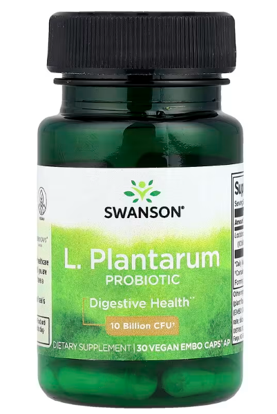 L. Plantarum probiotik, 10 milijardi CFU, 30 veg. EMBO kaps;Za zdravlje probavnog sistema,nadutosti i gasova;Swanson-USA