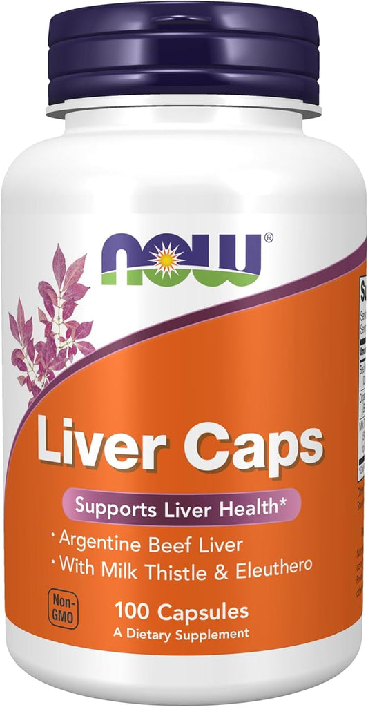 Liver Caps-za jetru s mliječnim čičkom i Eleuteroom, podržavaju zdravlje jetre*, 100 kapsula,Now Foods USA