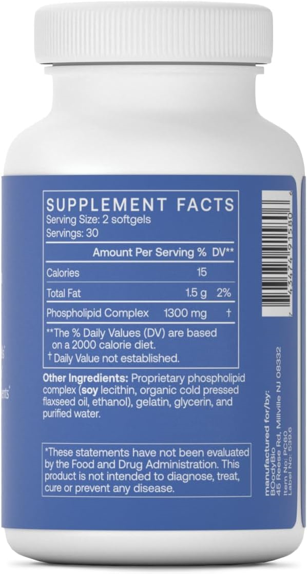 NOOTROPIC-BodyBio  PC fosfatidilholin + fosfolipidi - LIPOSOMSKI za visoku apsorpciju - optimalno zdravlje mozga i ćelija - poboljšava pamćenje, kognitivne sposobnosti, fokus i jasnoću - 100% bez GMO-a - 100 mekih kapsula; USA