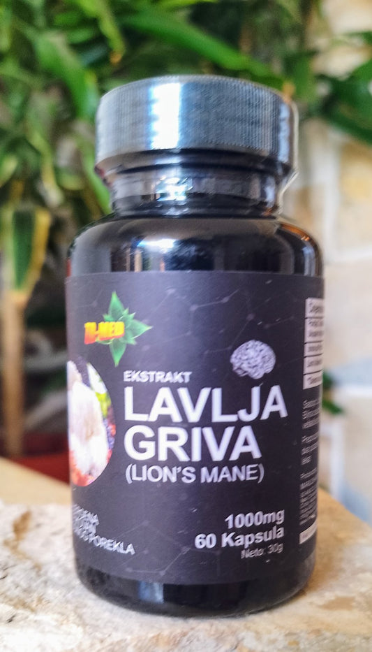 Lavlja Griva-Lion Mane Extract, Organic Indija original 60 caps