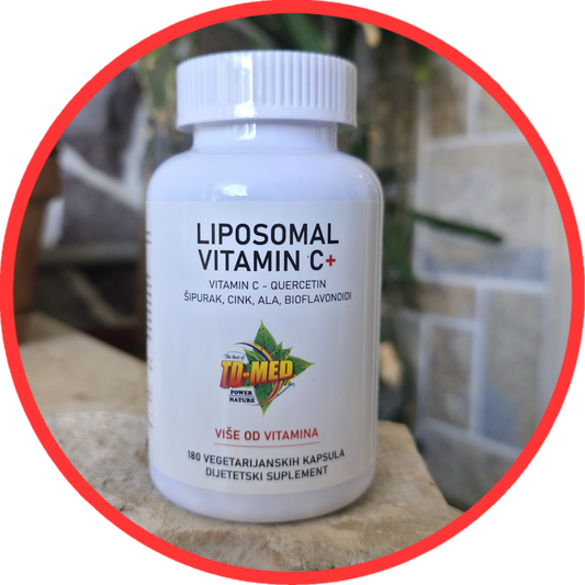 Liposomal C+;(180 caps.VELIKO pakovanje) sa dodatkom Cinka,Quercetina,Šipurka,Zove extract;Flavonoidi voća-Citrusa ,Alpha Lipo-Acid (7 u 1 Liposom),za Imunitet,sezone gripa,Sportiste i pušače...Reklamna AKCIJA 50%,Naš BREND