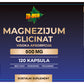 Magnesium GLICINAT(Glycinate) - 500 mg u 2 kapsule;Ublažava stres,bol i grčeve mišića,pomaže kod dijabetisa2,zdravlja srca i nervnog sistema;Veliko pakovanje 120 kaps.,VISOKE APSORCIJE,naš Brend za TD-MED