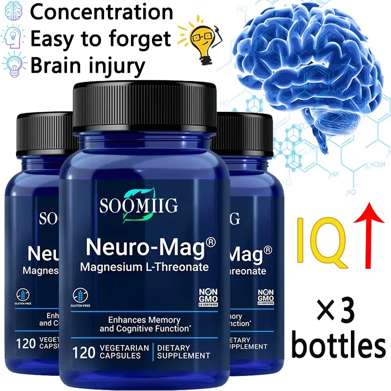 MAGTEIN-(NEURO-MAG.)L-Threonate;120 caps.-1000mg;Dnevna doza 2 kaps-2000mg;Za bolje pamćenje i memoriju,bolji rad moždanih ćelija...Reklamna AKCISKA cijena,Veliki popust za 3 komada