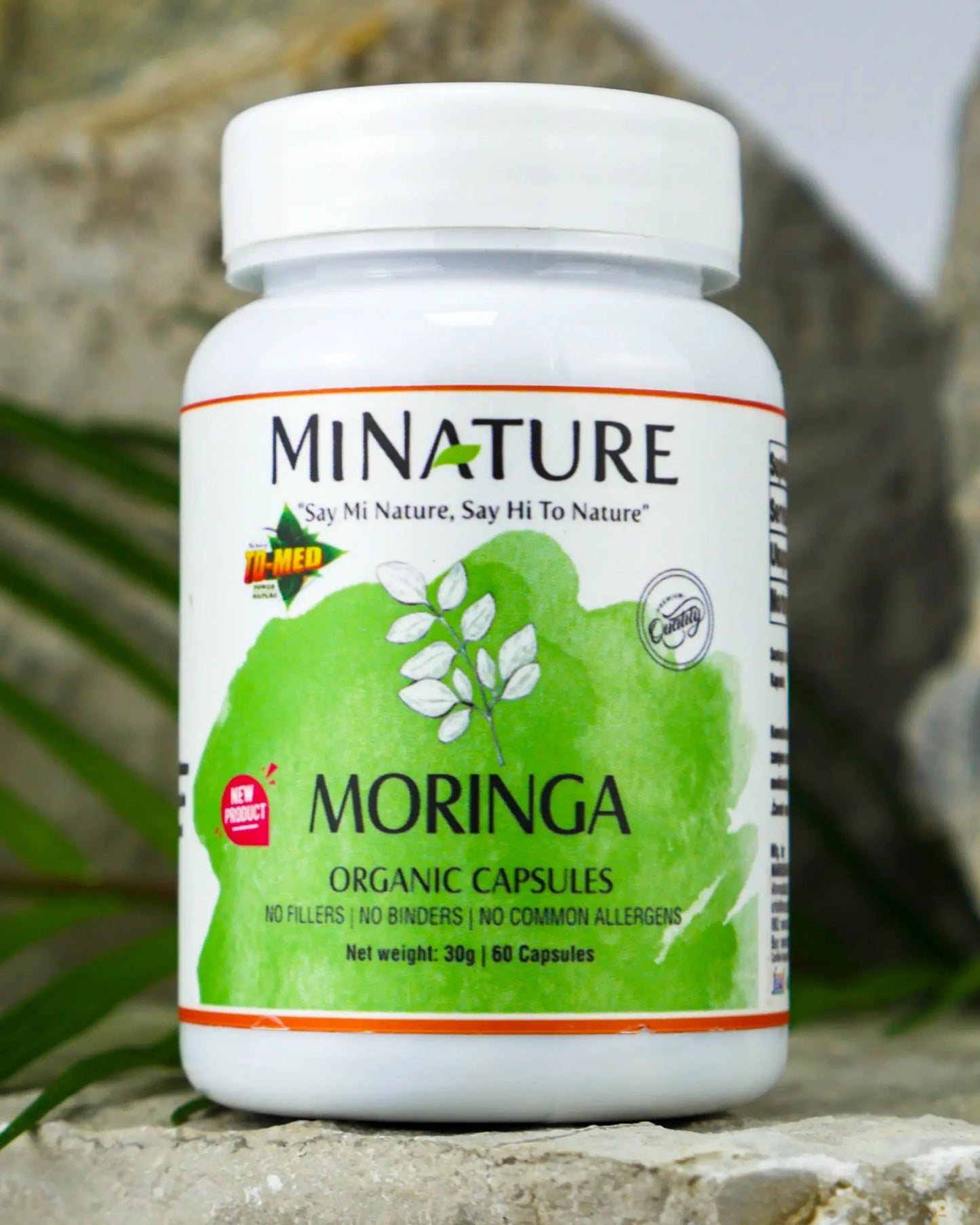 Moringa Capsules,450mg 60 caps,Original Indija Mi Nature Organic