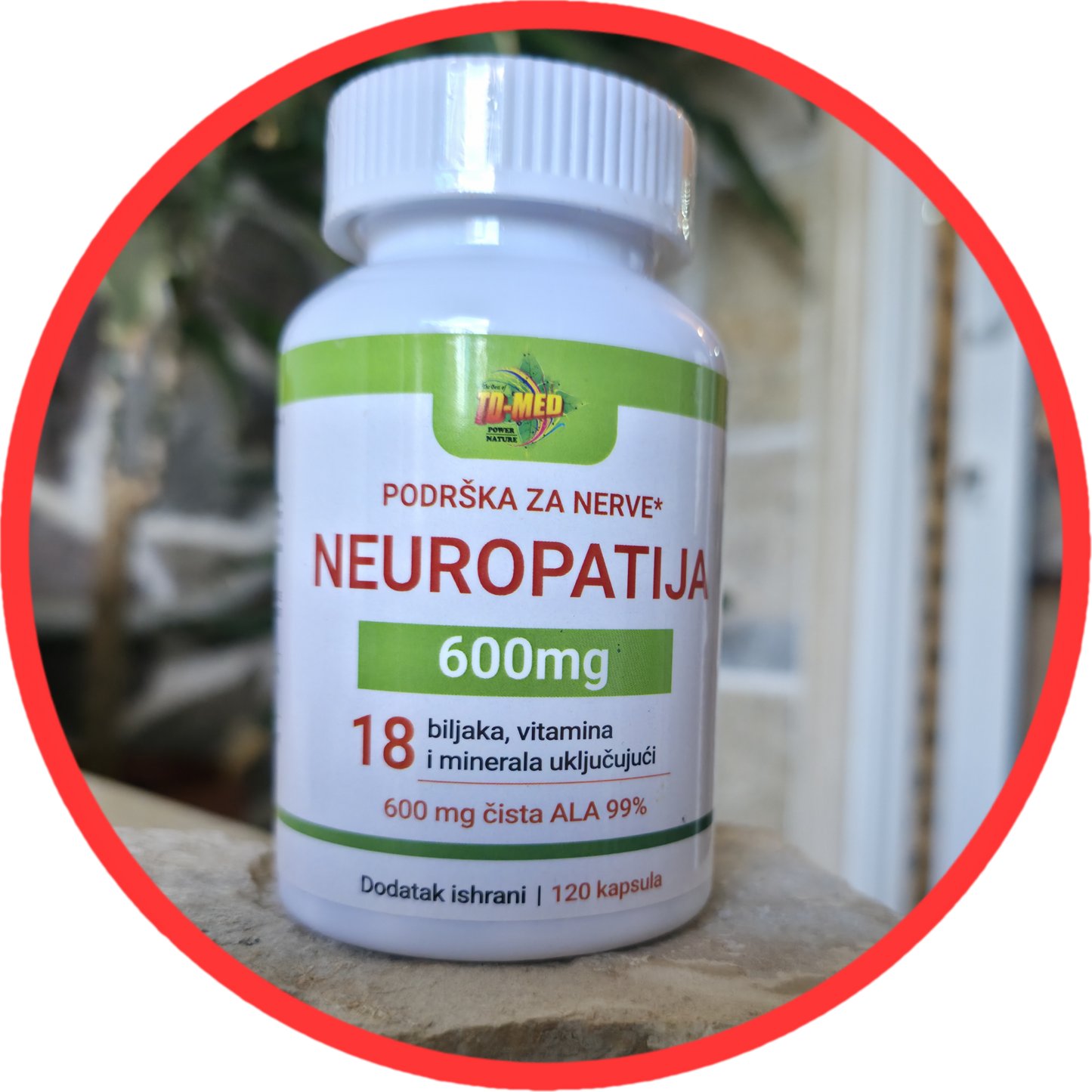 Neuropathy-Neuropatija suplement;120 kapsula,18 u 1,(Za pomoć kod neuropatskog bola,za stopala,potkožnog tkiva,ramena ,ruke, prste,noge i poboljšanje funkcija nerava)Buporal-USA;REKLAMNA AKCIJSKA cijena!!!