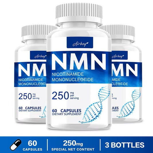 NMN 250mg/60 caps.(Nikotinamid Mononukleotid) -USPORAVA STARENJE, podržava obnovu i rast ćelija, smanjuje bore i povećava elastičnost kože;podiže energiju , bolji rad srcai bolji protok krvi; Zaštita od gojaznosti i dijabetesa; 3 komada na AKCIJI