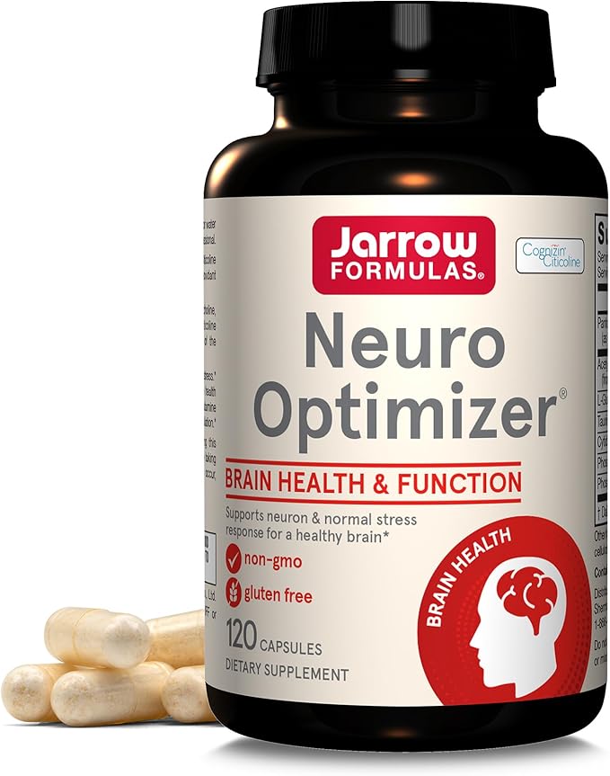 Neuro Optimizer, 120 kapsula, Jarrow Formulas USA,Formula sa Cognizin® Citicolin,sadrži i  Sharp-PS® Fosfatidilserin za kompletno zdravlje i funkcije mozga,smanjenju DEMENCIJE,podržava memoriju,Podržava neurone i normalan odgovor na stres za zdrav mozak
