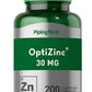 CINK (OptiZinc)sa dodatkom Coper-Bakra 30mg-200kapsula(Veliko pakovanje za 200 dana);PipingRock USA
