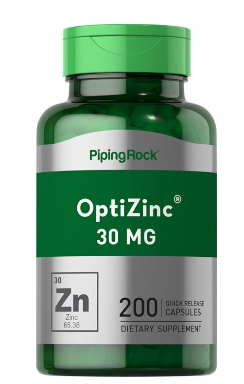 CINK (OptiZinc)sa dodatkom Coper-Bakra 30mg-200kapsula(Veliko pakovanje za 200 dana);PipingRock USA