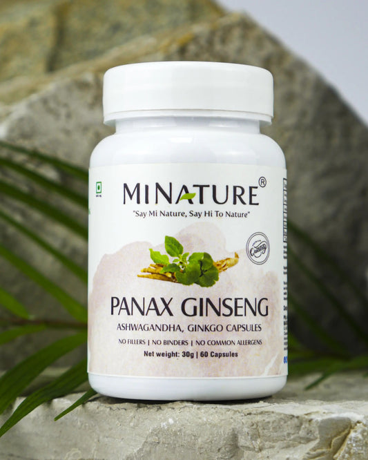 Panax Ginseng, Asvaganda i Ginko MIX(1000mg dnevna doza u 2 kaps);Višestruki efekti : energija, fokus, otpornost na stres, hormonska podrška.pomže  boljem  snu