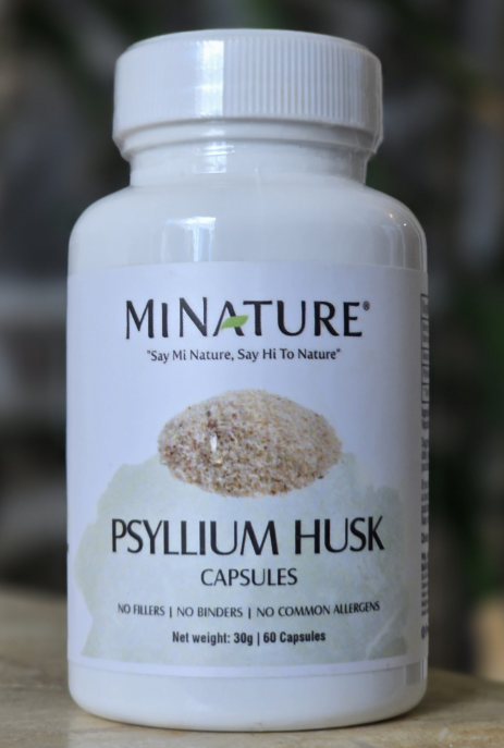 Psyllium Husk(Psilijum ljuska)60 caps./500mg;"Mi Nature"-Indija Original;Prirodna vlakna za zdravu probavu i balans crevne flore,LDL holestrola,detoxifikacija i još toga....Reklamna AKCIJA