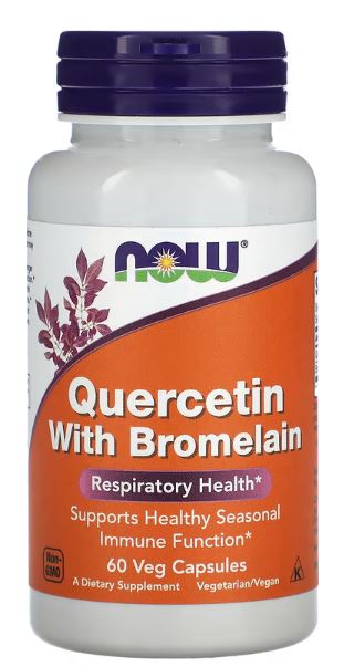 Quercetin sa Bromelain,60 caps,Now Foods-USA;za zdravu sezonsku imunološku funkciju,,,za zdravlje respiratornog sistema
