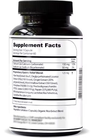 Reflux Essential 60 caps.Biljna formula za umirivanje sluznice, smanjenju kiseline i ,jednjaka,creva i digestivnog trakta