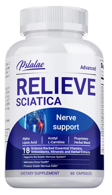 Relieve Sciatica Capsules-Kapsule za ublažavanje IŠIJASA - pomažu u ublažavanju bolova u zglobovima i ledjima, podržavaju svakodnevno zdravlje nervnog sistema, kostiju i živaca, uravnotežuju upalu
