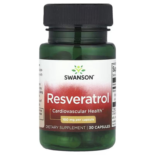 Resveratrol, 100 mg, 30 kapsula-Original Swanson USA; za vaše kardiovaskularno zdravlje; Resveratrol čisto tijelo od svih vrsta štetnih masnoća (holesterol, trigliceridi), čiste krvne žile, razlaže krvne ugruške – .Novije studije oko raka, upoznajte se!