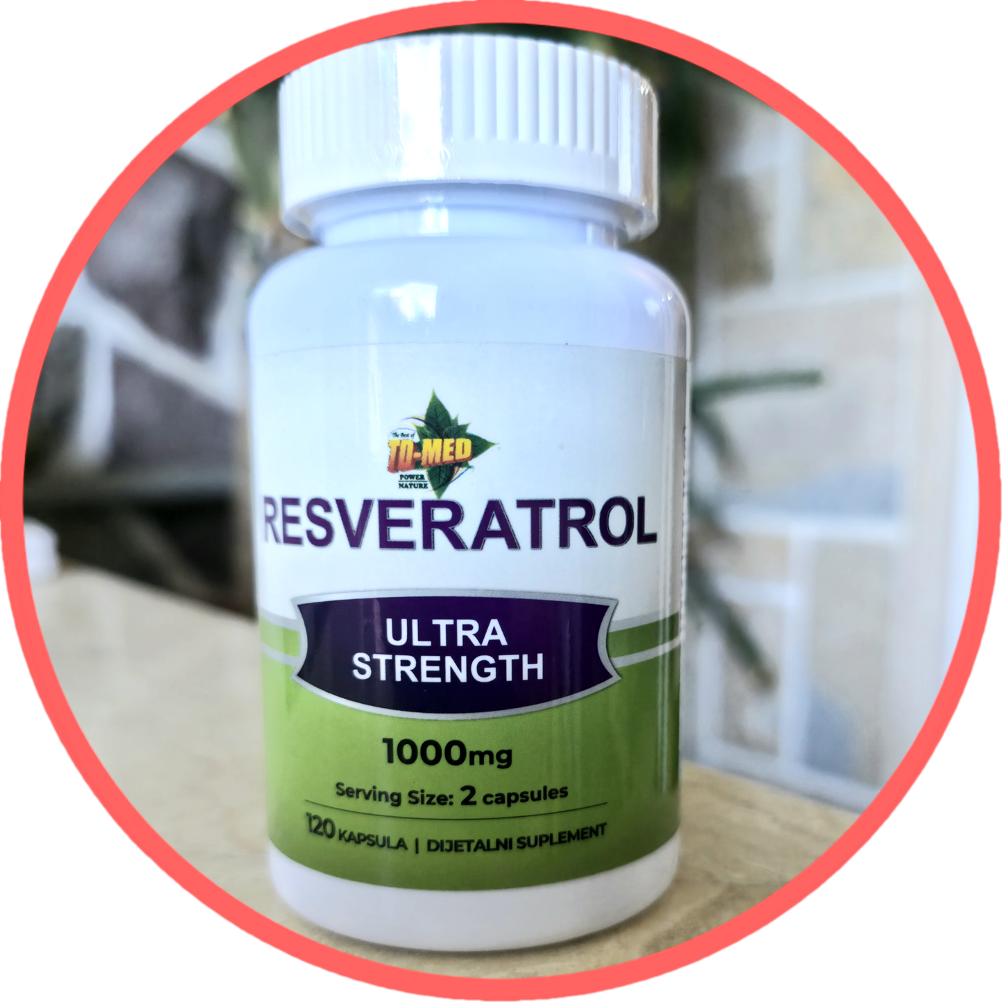 Resveratrol(Ultra snažan)-doza 1000mg/500mg,120 caps.("Japan Aladdin Hangzhong-Biotech Co.Ltd")-za USA&EU tržište; Podrška kardiovaskularnom sistemu , imunitetu,podmladjivanju ćelija i u borbi sa kancerom Pluća,dojke... ;REKLAMNA Akciska cijena