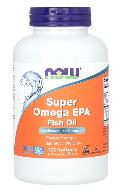 Super Omega 3- EPA/DHA riblje ulje, 120 mekih kapsula-NOW FOODS USA;Podrška za i protuupalno kod otoka i reume....