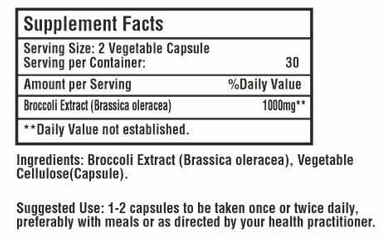 Brokoli Extract 60 caps(u 2 kaps.-1000mg Extrata kao dnevna doza);Organic;Detox Jetre,Antioksidativna zaštita • Detoksikacija • Hormonska ravnoteža • Ćelijska regeneracija,bogato SULFORAMINOM;Reklamna AKCIJA ,iskoristi je....
