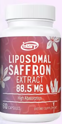 Šafran-Liposomal Saffron,100% čisti prirodni  ekstrakt šafrana 88,5 miligrama, bolja bioraspoloživost - 60 veg.caps.