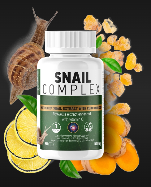 HELIX-Snail Complex 30 kapsula.Komplex Extrata PUŽA sa dodatcima Kurkume,Tamjana(Boswellie)i Vit.C za bolne kosti,zdravlja kostiju i vezivn0g tkiva;"NATURA THERAPY"