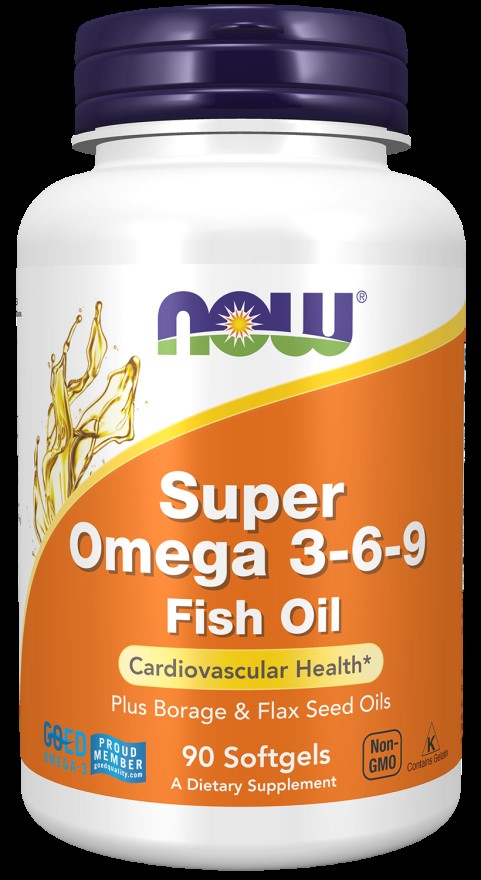 Super Omega 3-6-9 Fish&Boražina+Lan Ulja;90 softgels-Now Foods USA,za bolje kardiovaskularno zdravlje