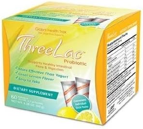 ThreeLac probiotik za borbu sa KANDIDOM i želudačno-crevnim problemima,60 kesica; s okusom limuna;Global Health Trax Original USA