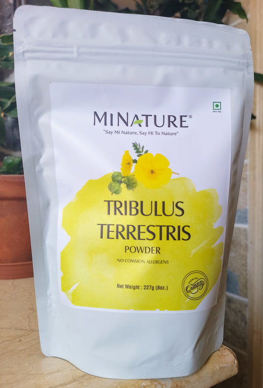 Tribulus prah-Tribulus Testeris 227g ; Organic -Indija Mi Nature