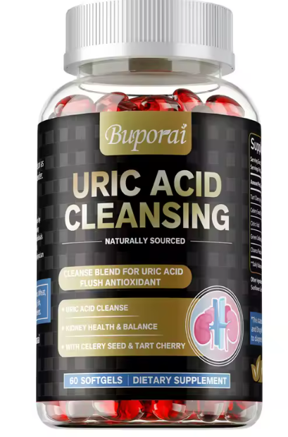 Čišćenje od mokraćne kiseline- Uric Acid Cleansing,60 caps - Čišćenje od mokraćne kiseline i kalcifikata koji se talože u zglobovima i krvnim sudovima i podrška bubrezima, dodatak za podršku zglobovima i detoksikacija za muškarce i žene