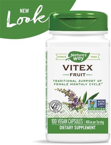 VITEX - ( (Čedno drvo,Konopljika...)-Vitex agnus-castus (fruit); 100 caps/400mg Natures Way USA